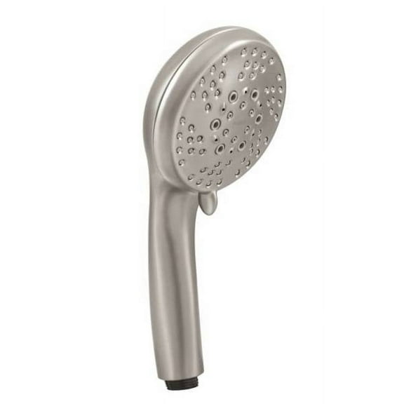 moen 26558srn refresh 5 function hand held shower head package with 60 inch metal hose,brushed nickel