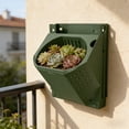thumbnail image 4 of Wall-Mounted Planter Box, 7.40x6.50x5.71in Indoor Outdoor Flower Pot for Balcony Railing, Vertical Garden, Windowsill, Home Decor Accent, 4 of 8