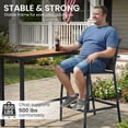 thumbnail image 6 of Crestlive Products 28.74" Metal Outdoor Counter Height Stool (Set of 2), 6 of 7