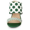 thumbnail image 2 of BLISSFUL STEP Women's Printed Stiletto Heels Slides Sandals, 2 of 6