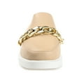 thumbnail image 6 of Journee Womens Sheah Mules Round Toe Slip On Flats, 6 of 9