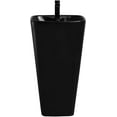 thumbnail image 5 of Fine Fixtures Plainfield Pedestal, Elegant One Piece Pedestal Sink, Center Faucet Hole, Vitreous China, Black, 5 of 9