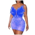 thumbnail image 1 of Gspmoly Robe d'Été, Robe Moulante Unie Aguichant pour Femme, Robe Moulante Sans Manches à Col en V, Robes de Soirée pour Femmes Offres Prime, 1 of 6