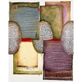 thumbnail image 2 of Bonnet, Sophie 12x14 White Modern Wood Framed Museum Art Print Titled - Continents, 2 of 4