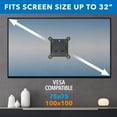 thumbnail image 5 of Mount-It! Tilting TV Wall Mount, Fits 13"-32" TV's,  Capacity 30 lbs.. Low Profile Bracket, 5 of 9