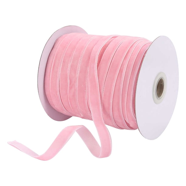 Cinta de Arco para Envoltura de Regalos Cinta de Terciopelo de 1 cm Cinta de Aglomeración Joyería de Terciopelo Accesorios de Arco de Cinta de Bricolaje Cinta de Terciopelo de 50 Yardas para Envoltura