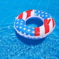 thumbnail image 2 of MasteelfCA 1pc Independence Day Swimming Ring Pool PVC Inflatable Swim Ring, 2 of 8