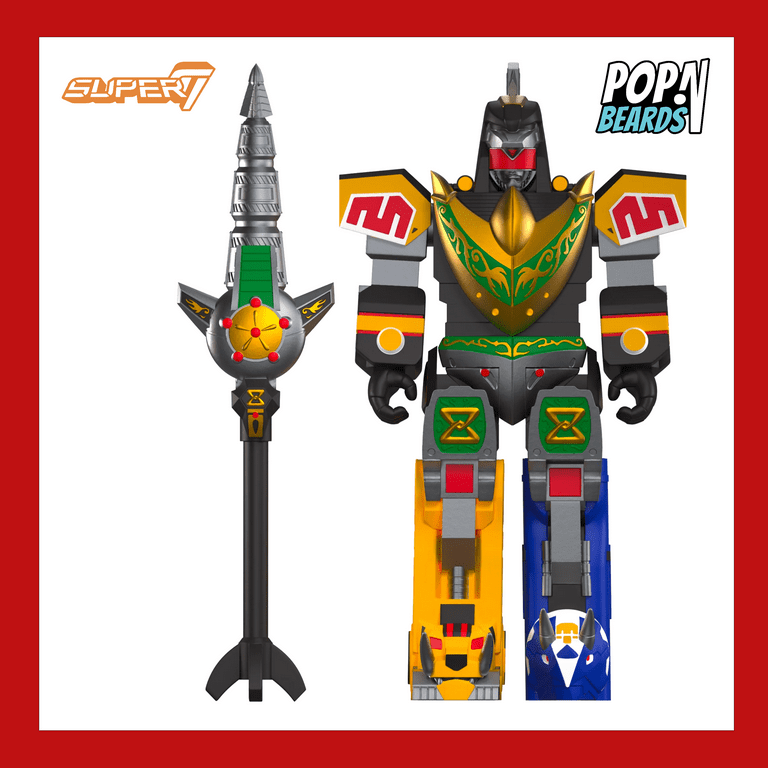 Super7 ReAction Mighty Morphin Power Rangers Dragonzord (Battle