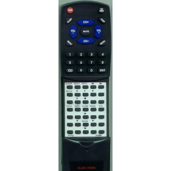 Replacement Remote for FUNAI NF107UD, RTNF107UD, V7PFDVD20