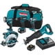 thumbnail image 1 of Kit combinado inalámbrico Makita XT505 18V LXT de 5 piezas, 3 Ah, 1 of 8
