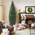 thumbnail image 7 of 2-Piece Artificial Topiary Tree Set | 5ft Faux Cedar for Indoor and Outdoor Decor, 7 of 7