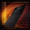 thumbnail image 6 of Lenovo ThinkPad X1 Carbon Gen 13 Laptop, Intel Ultra 7-258V, 32 GB LPDDR5X RAM, 4 TB PCIe SSD, 14" 2.8K (2880x1800) OLED, Intel Arc Graphics, Backlit Keyboard, W11 Pro, Eclipse Black + Traix Mousepad, 6 of 9