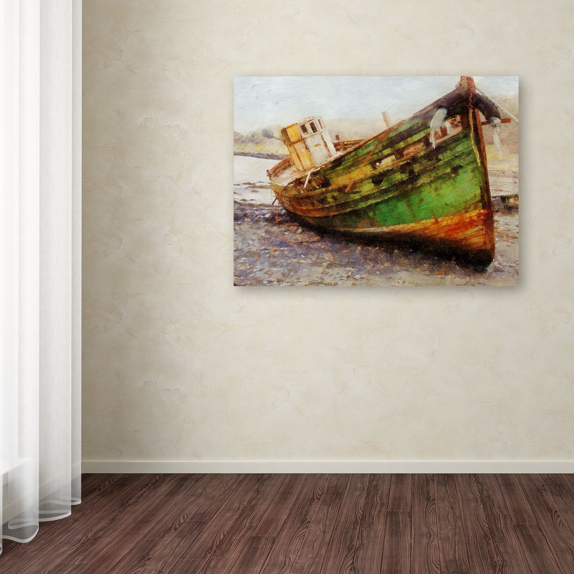 Trademark Fine Art 'Old Salt' Canvas Art by Tina Lavoie