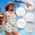 thumbnail image 6 of Xoenoiee Mushroom Print Tankini Swimsuits for Women High Waisted Bikini Sets Plus Size Two Piece Bathing Suits Tummy Control Swimwear, S, 6 of 7