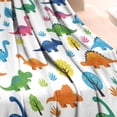 thumbnail image 3 of Dinosaur and Tree Pattern Blanket,Comfortable Soft Flannel Throw Blanket,All Season,Warm Lightweight Blankets for Sofa Bed Couch Living Room Chair,30"x40", 3 of 4