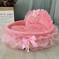 thumbnail image 4 of AAOMASSR Pets Bed Attractive Double Stitching Technology PP Cotton Detachable Pad Dog Princess House for Home, 4 of 10