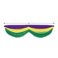 thumbnail image 3 of Beistle Mardi Gras Fabric Bunting 5' 10" - 6 Pack (1 Per Package), 3 of 3