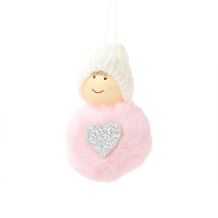 

Christmas Plush Ball Pendant Cute Mini Snowman Hanging Pompom Doll Pendant