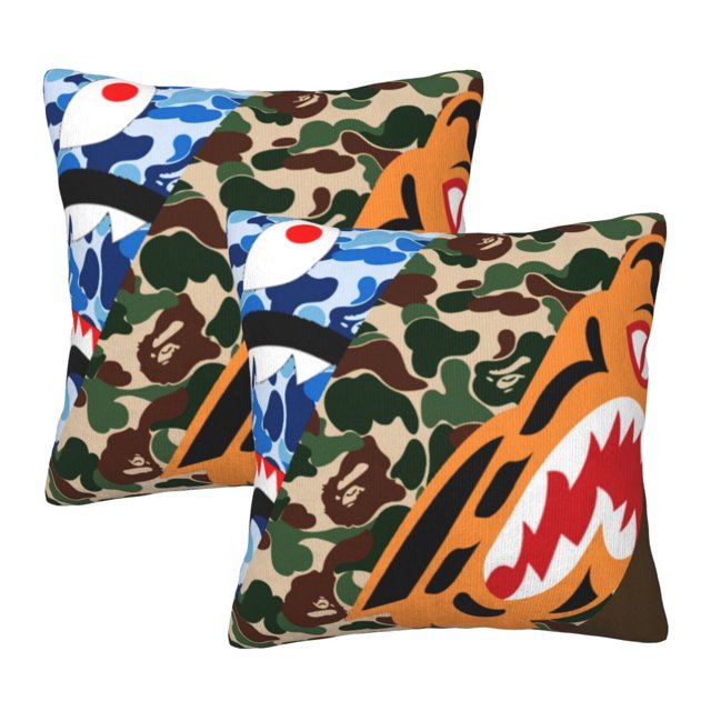 Fundas de almohada Ba-Pe, paquete de 2 fundas de almohada para sofá cama, sala de estar, 20 x 20 pulgadas