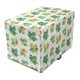 thumbnail image 1 of Autumn Dog Crate Cover, Natural Colorful Season Maple Leafs Hand-Drawn on a Plain Background, Easy to Use Pet Kennel Cover Small Dogs Puppies Kittens, 7 Sizes, Fern Green and Cinnamon, by Ambesonne, 1 of 6