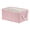Pink 14*10*7in, variant on Unique Bargains Fabric Storage Cube Storage Bin Storage Basket White/Khaki 12*8*6in