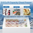 thumbnail image 4 of DIMEDEAL 2.0 Cu.Ft Chest Freezer, Compact Mini Deep Freezer with 7 Temp Settings & Removable Basket, Top Door Free-Standing Freezer for Home, Dorm, Garage, Office, Apartment & Basement, 4 of 8