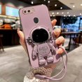 thumbnail image 1 of Carcasa Realme C1 C2 C11 C20 C12 C15 C55 C25 C25S Narzo 20 30A Moda De Silicona Lindo Anime Fresco Astronauta Soporte De Teléfono Con Cuerda TG, 1 of 4