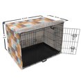 thumbnail image 6 of Abstract Dog Crate Cover, Leaves Horizontal and Vertical Stripes Layout, Easy to Use Pet Kennel Cover Small Dogs Puppies Kittens, 7 Sizes, Multicolor, by Ambesonne, 6 of 6