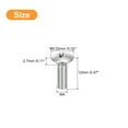 thumbnail image 2 of Unique Bargains M4x12mm Oval Head Phillips Machine Screws, 100 Pack 304 Stainless Steel Slightly Raised Countersunk Head Screws, 2 of 5