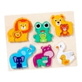 thumbnail image 4 of Juegos de rompecabezas de madera Colores y formas Cognición Niños Educación temprana Juguetes de aprendizaje Montessori Juguetes para bebés de 4 años Animal C Hugo Rompecabezas Montessori, 4 of 10