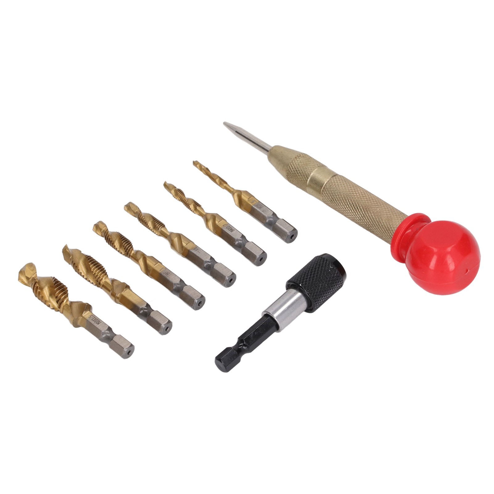 HSS Metric Drill Taps, Drill Tap Set Fast Drilling 8PCS For Plastic For