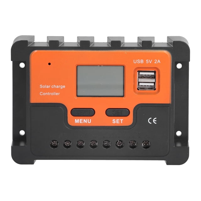 Controlador solar DBS12 ABS Pantalla LCD Regulador de carga y descarga PWM de 3 etapas 12 V 24 V 20 A