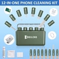 thumbnail image 2 of Kit de limpieza Ordilend para iPhone con funda de almacenamiento, color verde militar, 2 of 7