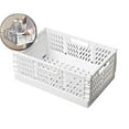 thumbnail image 1 of Dvruxg Foldable Plastic Storage Crates, Collapsible Stackable Bins Portable Baskets with Handle, Folding Containers for Office Kitchen Bedroom Bathroom, 1 of 5