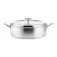 thumbnail image 4 of Olla caliente de cobre martillado, plato para calentar fideos, olla para ramen fácil de limpiar con tapa Plata M, 4 of 9