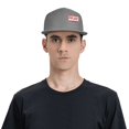thumbnail image 4 of ZICANCN Pray Character Pattern Baseball Caps, Trucker Hats for Men And Women, Adjustable Breathable Flat Caps, Gray, 4 of 6