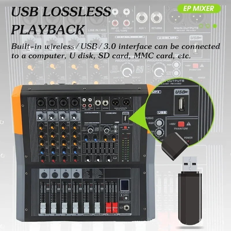 Professional Digital Mixing Console Music Equipment Studio Mixer Sound