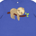 thumbnail image 4 of Inktastic Cute Sloth Sleeping On Tree Branch, Lazy Sloth Youth T-Shirt, 4 of 5
