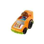 Replacement Car for Little People Launch 'n Loop Raceway - GMJ12 ~ Replacement Orange Vehicle with Driver