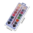 thumbnail image 3 of KOYPTL 12 Pcs Washable Watercolor Set 12 Colors Watercolor Paint with Paintbrush Solid Watercolor Set for Painting Back to School Supplies Classroom Essentials for Boys Girls, 3 of 6