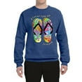 thumbnail image 2 of Wild Bobby, If I Can't Wear My Flip Flops I'm Not Going Colorful Sandals Streetwear Unisex Crewneck Graphic Sweatshirt, Vintage Heather Blue, 2XL, 2 of 3