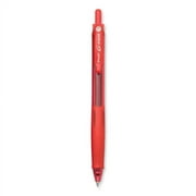 Pilot G-Knock BeGreen Gel Pen, Retractable, Fine 0.7 mm, Red Ink, Red Barrel, Dozen, Each
