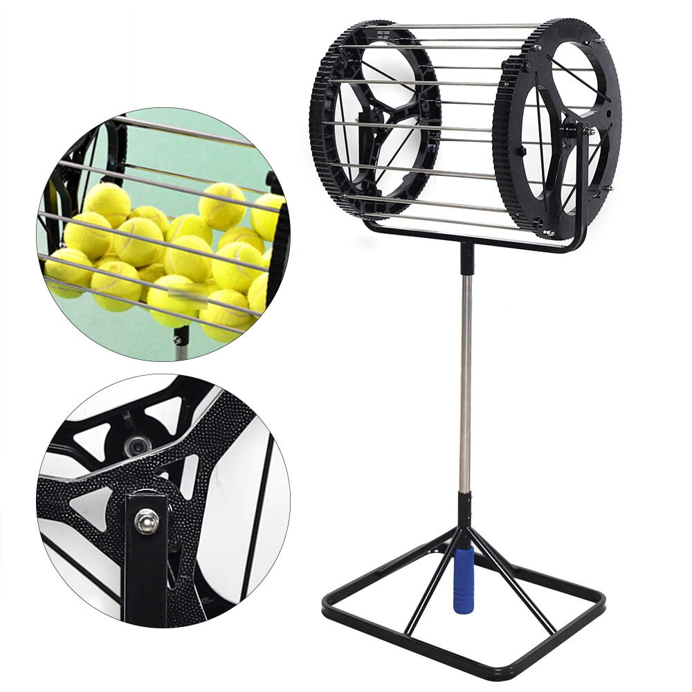 2 in 1 Tennis Ball Collector Automatic Tennis Training Ball Picker With Handle for Tennis Training Grounds, Professional Tennis Court