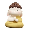 thumbnail image 2 of Buddha Statue Ornament Buddhist Figure Resin Cartoon Mini Tabletop Sculpture for A, 2 of 9