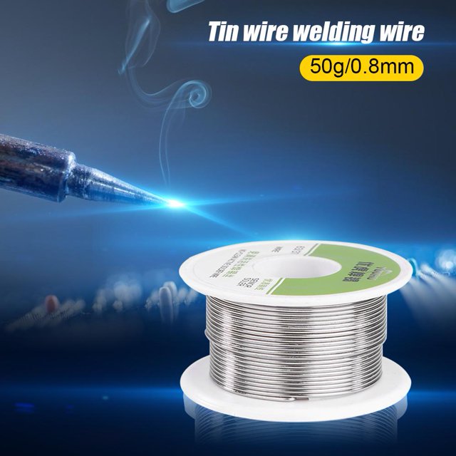 50 g''rollo de alambre de estaño con núcleo de colofonia alambre Ndcxsfigh de soldadura de línea de carrete de flujo de soldadura (08mm)