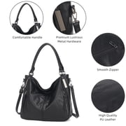KL928 Large Purses for Women PU Leather Handbags Crossbody Hobo Tote Bags