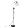 thumbnail image 3 of Evelyn&Zoe 18" Blackened Bronze Metal/Glass Floor Lamp, 3 of 12