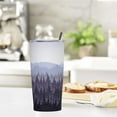 thumbnail image 4 of Pine Forest In Fog On Mountains Background Tumbler Travel Coffee Mug With Flip Lid 20 Oz Insulated Tumbler Cup Gift For Father Mother Friend Birthday, 4 of 6