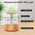 thumbnail image 4 of Cloud Rain Humidifier with 7-color LED Light Water Drop Mushroom Atomizer with Remote Control for Home Use, 4 of 8