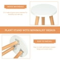 thumbnail image 5 of Detachable Plant Pot Stand Wood Flower Pot Tall Stand Round Plant Pot Stand, 5 of 6